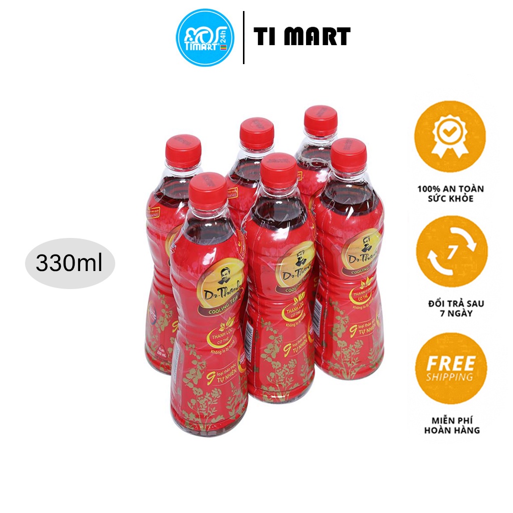 [TI MART] Lốc 6 chai trà thanh nhiệt Dr.Thanh 330ml