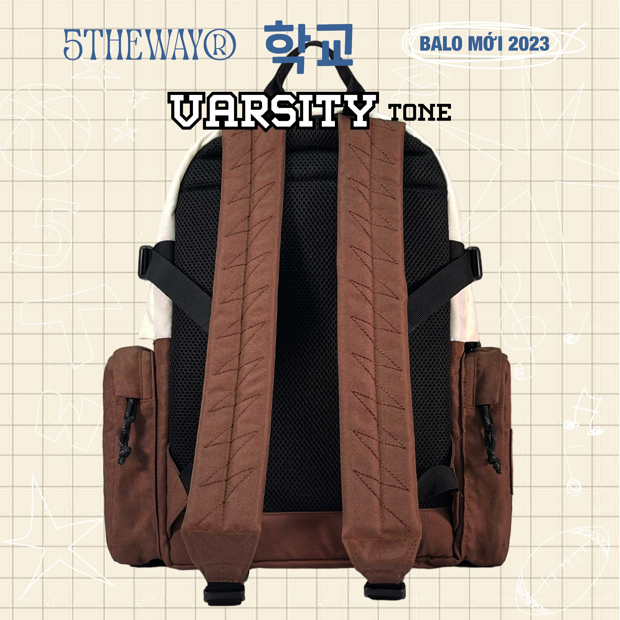 Balo 5THEWAY® 학교 VARSITY TONE ROCKET BACKPACK™