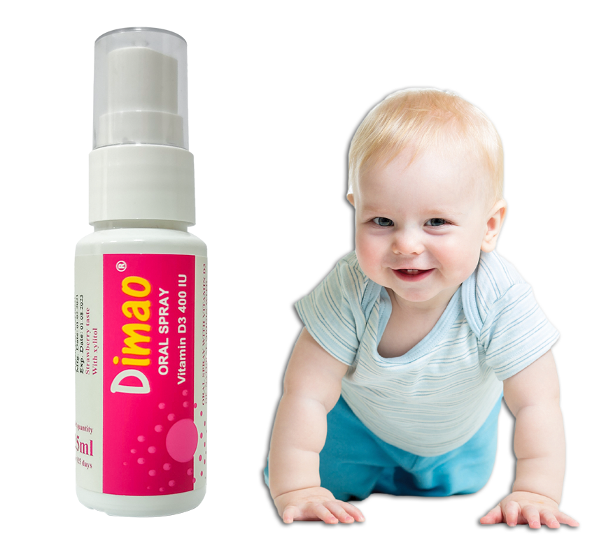 Dimao Vitamin D3 400IU, Dạng Xịt Định Liều, Nhập Khẩu Từ Châu Âu