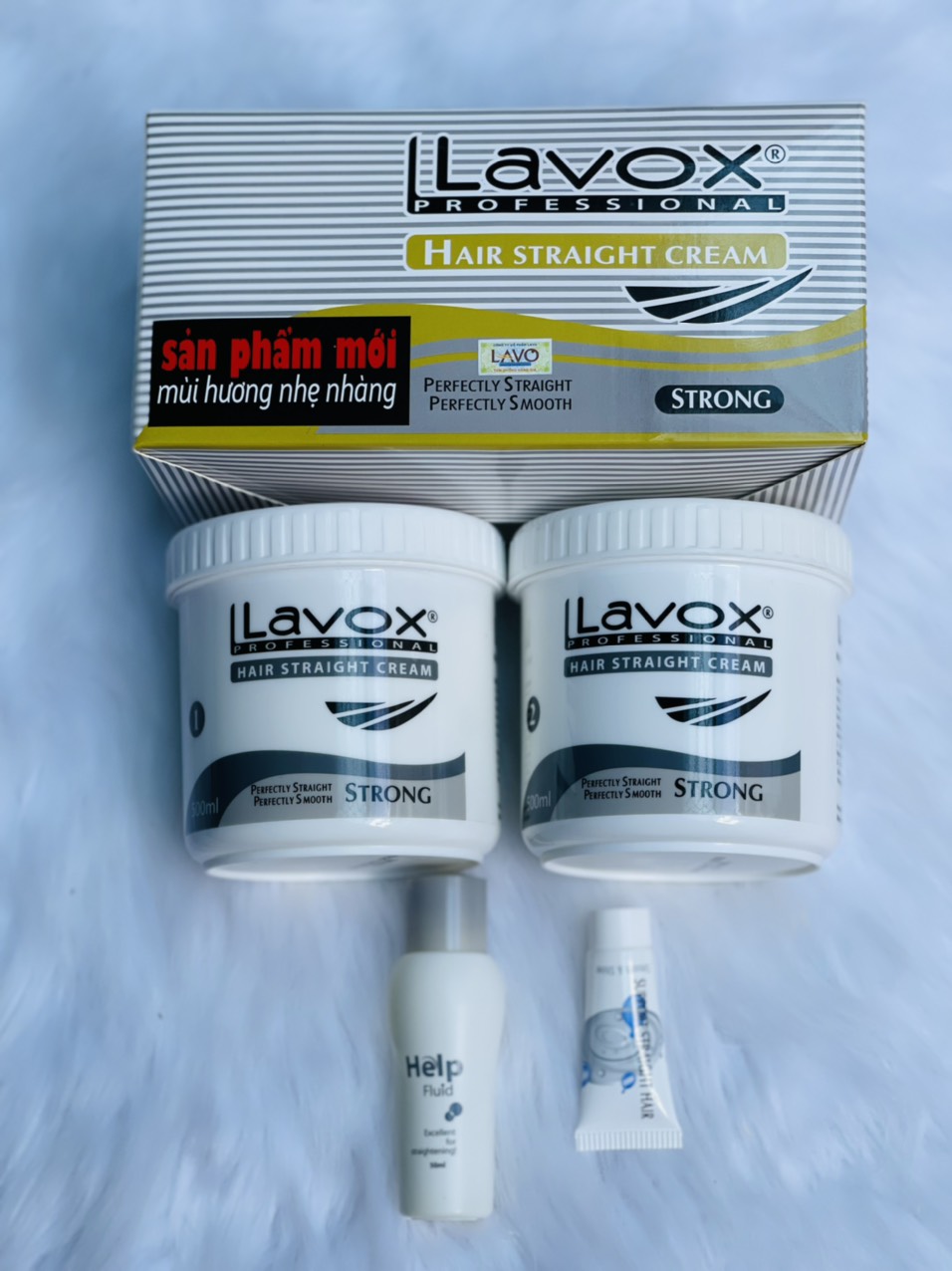 Kem Duỗi thẳng tóc thương hiệu LAVOX chuyên nghiệp Hair Straight Cream (2x500ml)