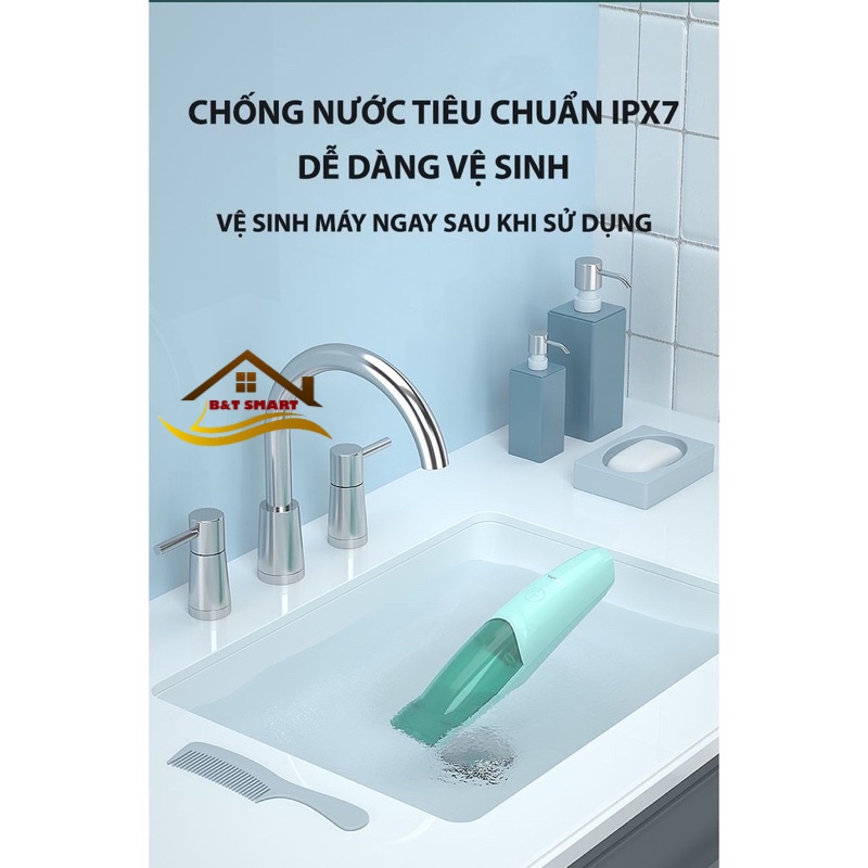 Tông đơ cắt tóc chính hãng MISUTA hút tóc tự động