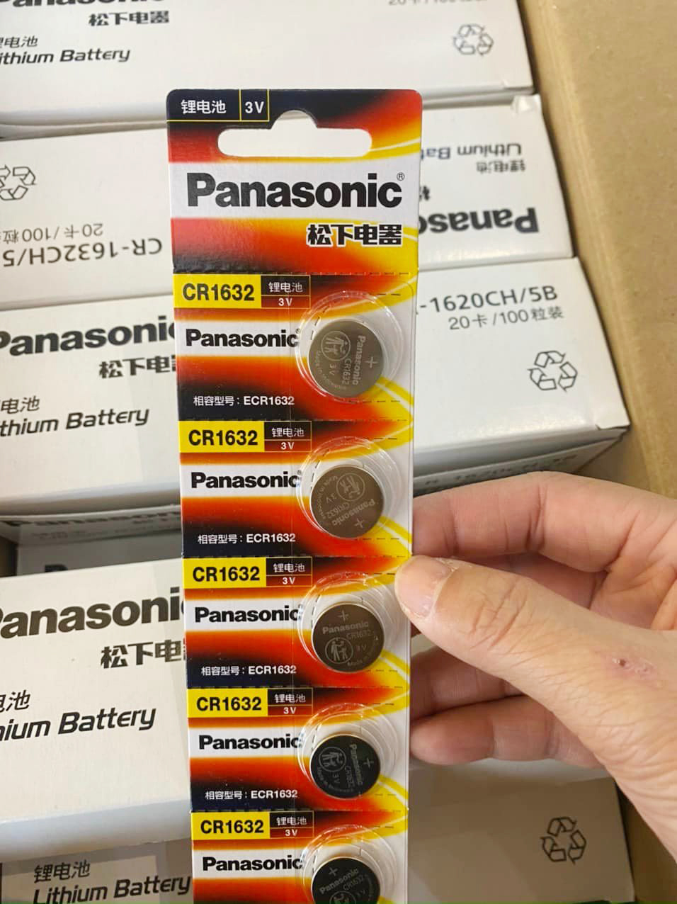Pin CR1632 panasonic 3v, Pin Remote CR1632