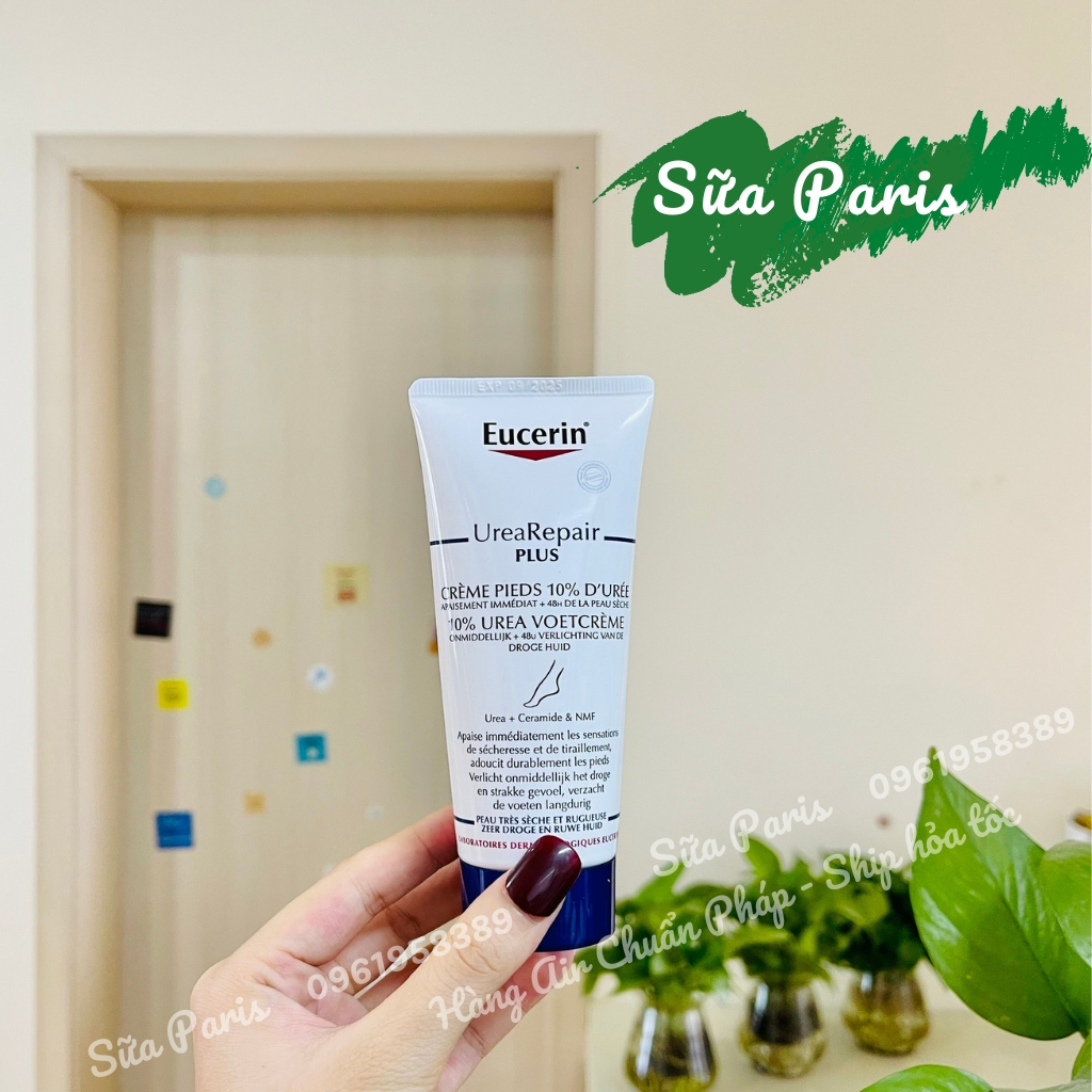 Kem dưỡng da chân Eucerin urea repair plus của Pháp_Sữa Paris Aderma