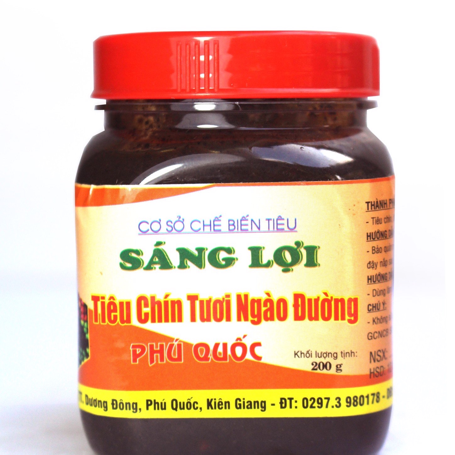 Tiêu ngào đường Phú Quốc Sáng Lợi 200gram