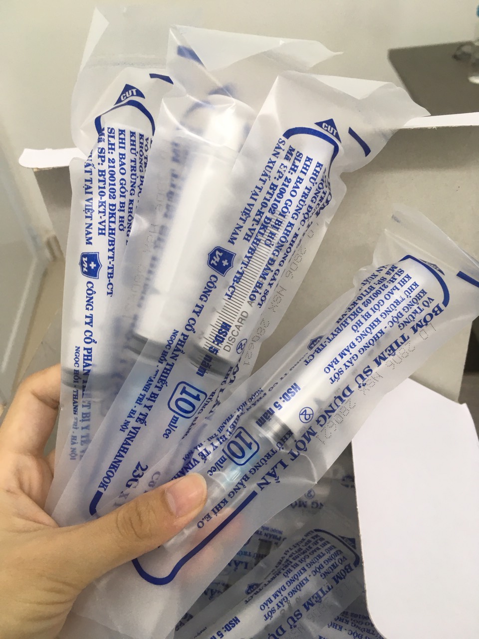 Bơm tiêm dùng 1 lần VINAHANKOOK (10ml/cc)