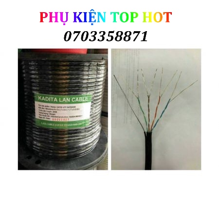 Cáp mạng cat5e Utp 8 Lõi Kadita 300m ( Dây Cường Lực )