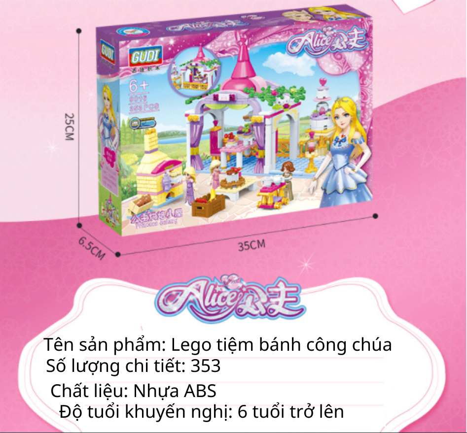 Lego tiệm bánh Công chúa 353 chi tiết