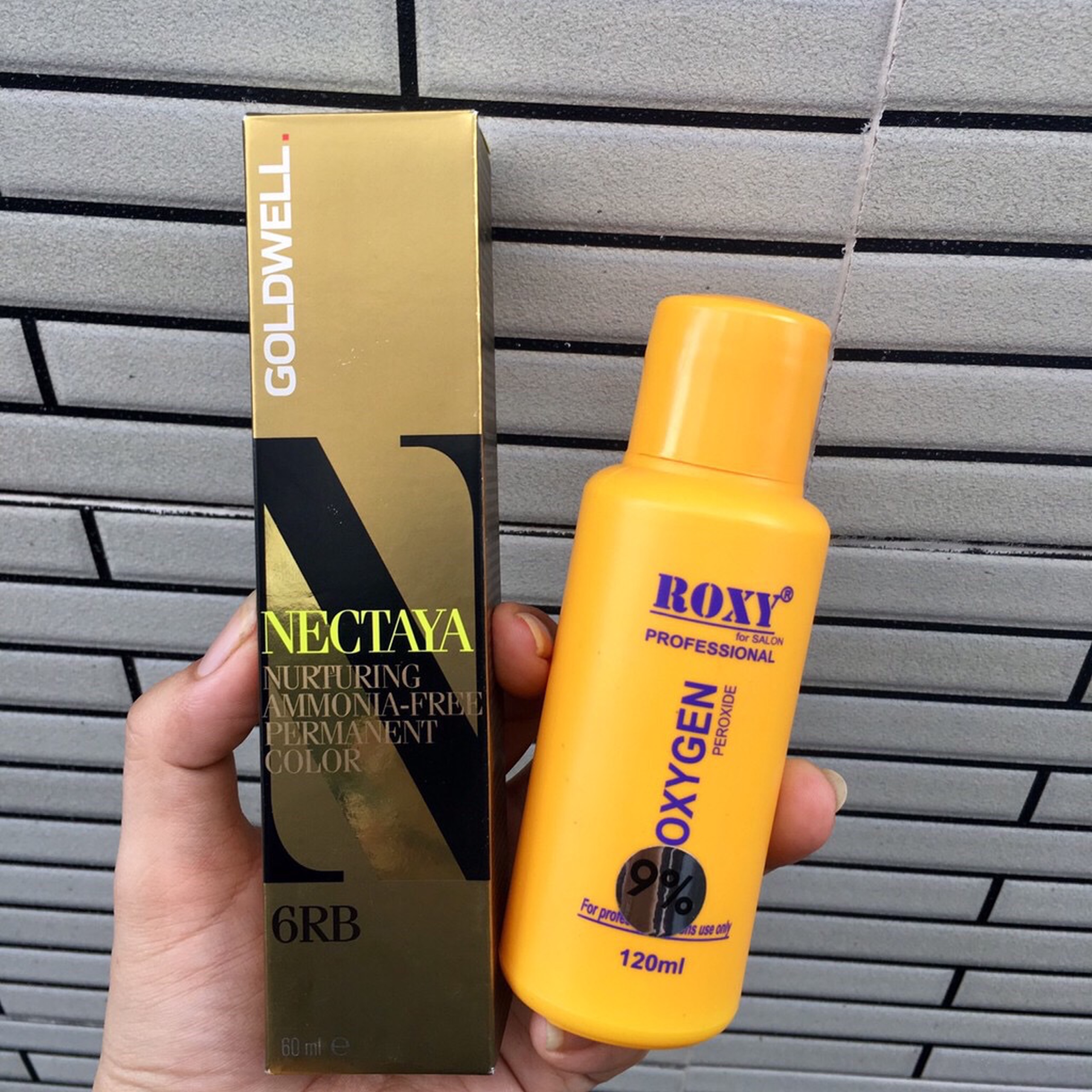 [HCM]THUỐC NHUỘM TÓC GOLDWELL NECTAYA FREE AMONIAC 60ML+ROXY 120ML