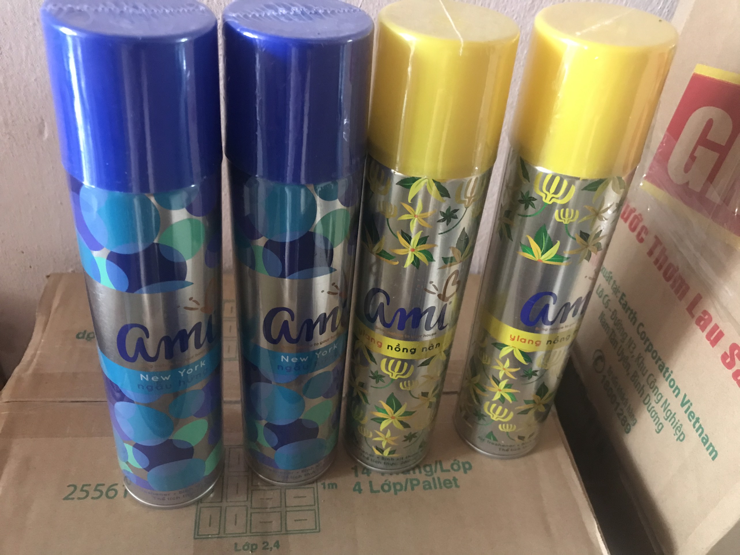 [HCM]Nước hoa xịt phòng Ami 280ml( new york hoa ylang lavender hoa hồng)