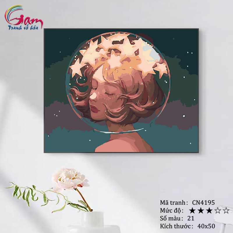 DIY Paint by numbers kit with frame for adults Modern Anime Girl Painting For Wall Decor New Hobby And meaningful gift CN4195
