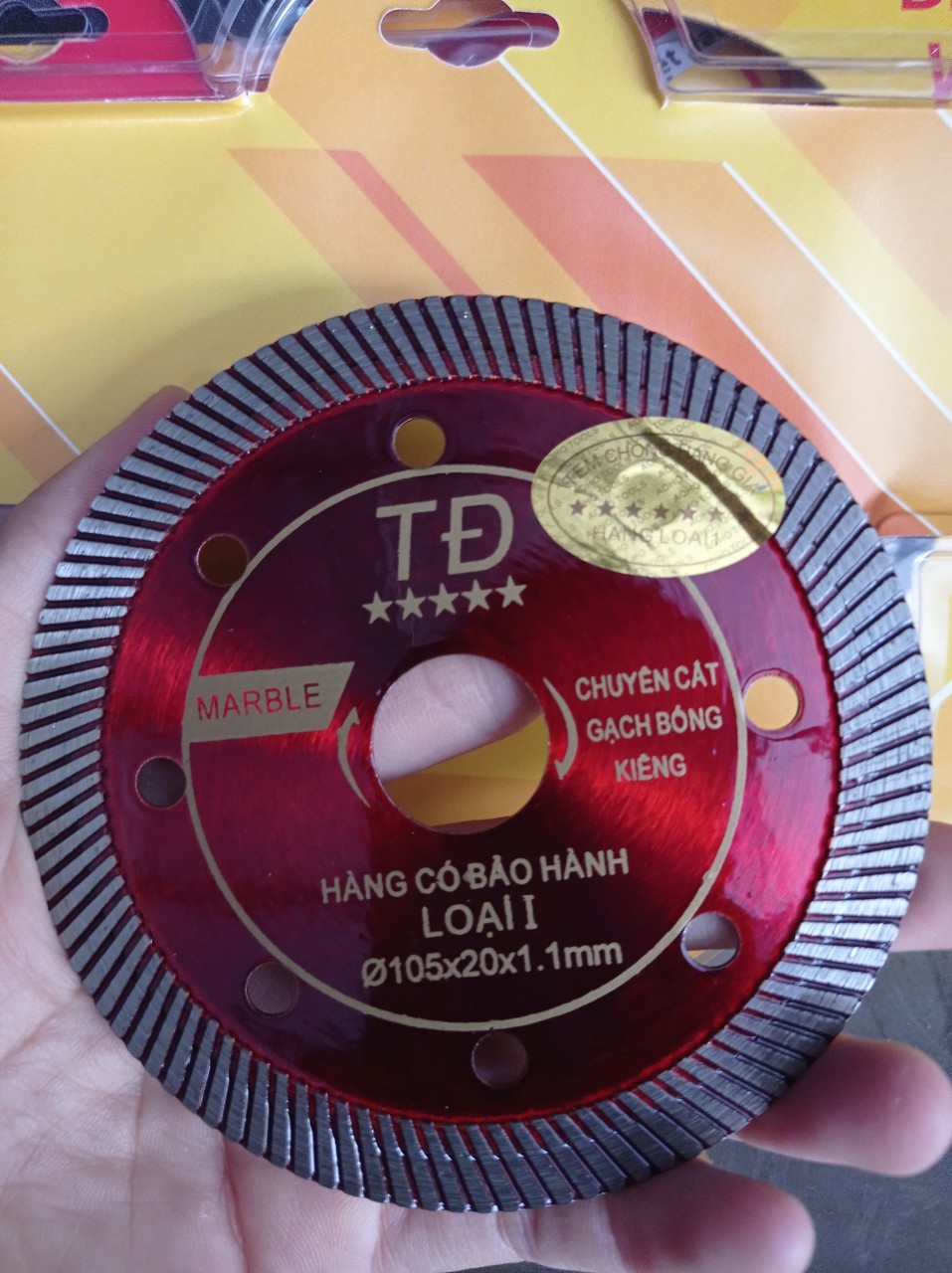 ( hộp 10 lưỡi ) lưỡi cắt gạch đa năng TĐ 105mmx20x1.1mm