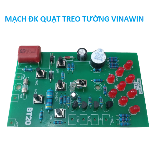 Mạch điều khiển cao cấp nhận khiển quạt treo tường vina wind