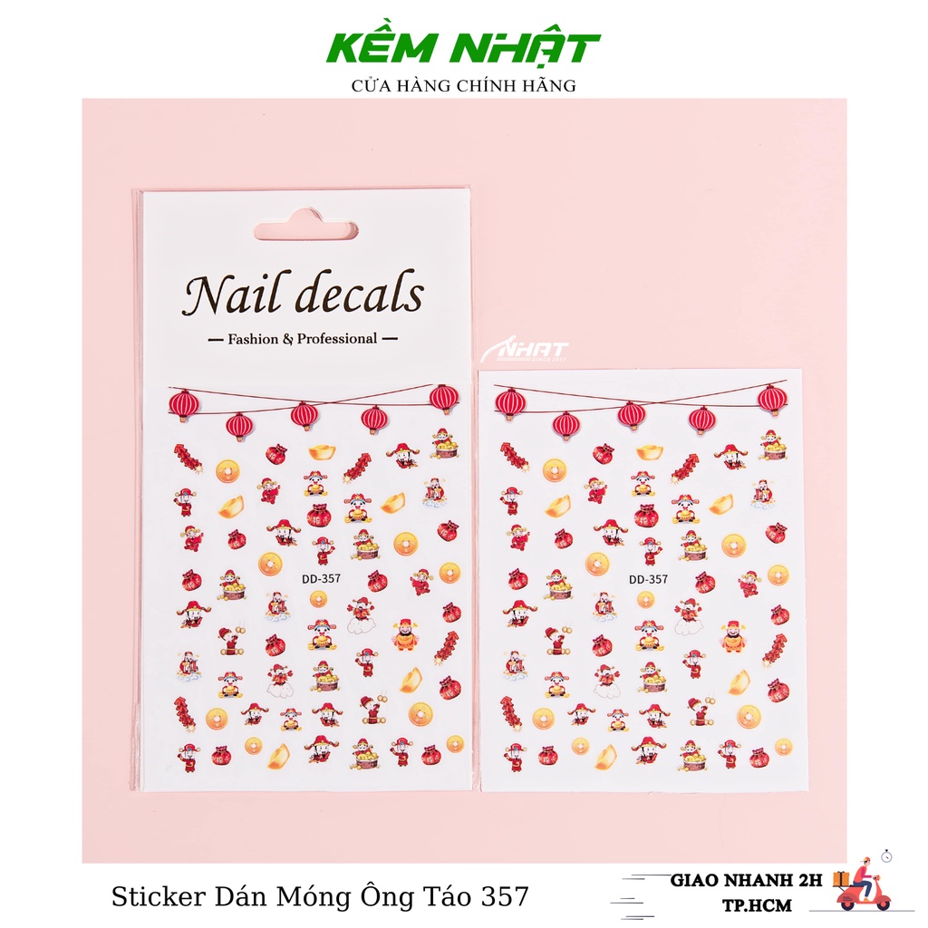Sticker dán móng tết năm 2023