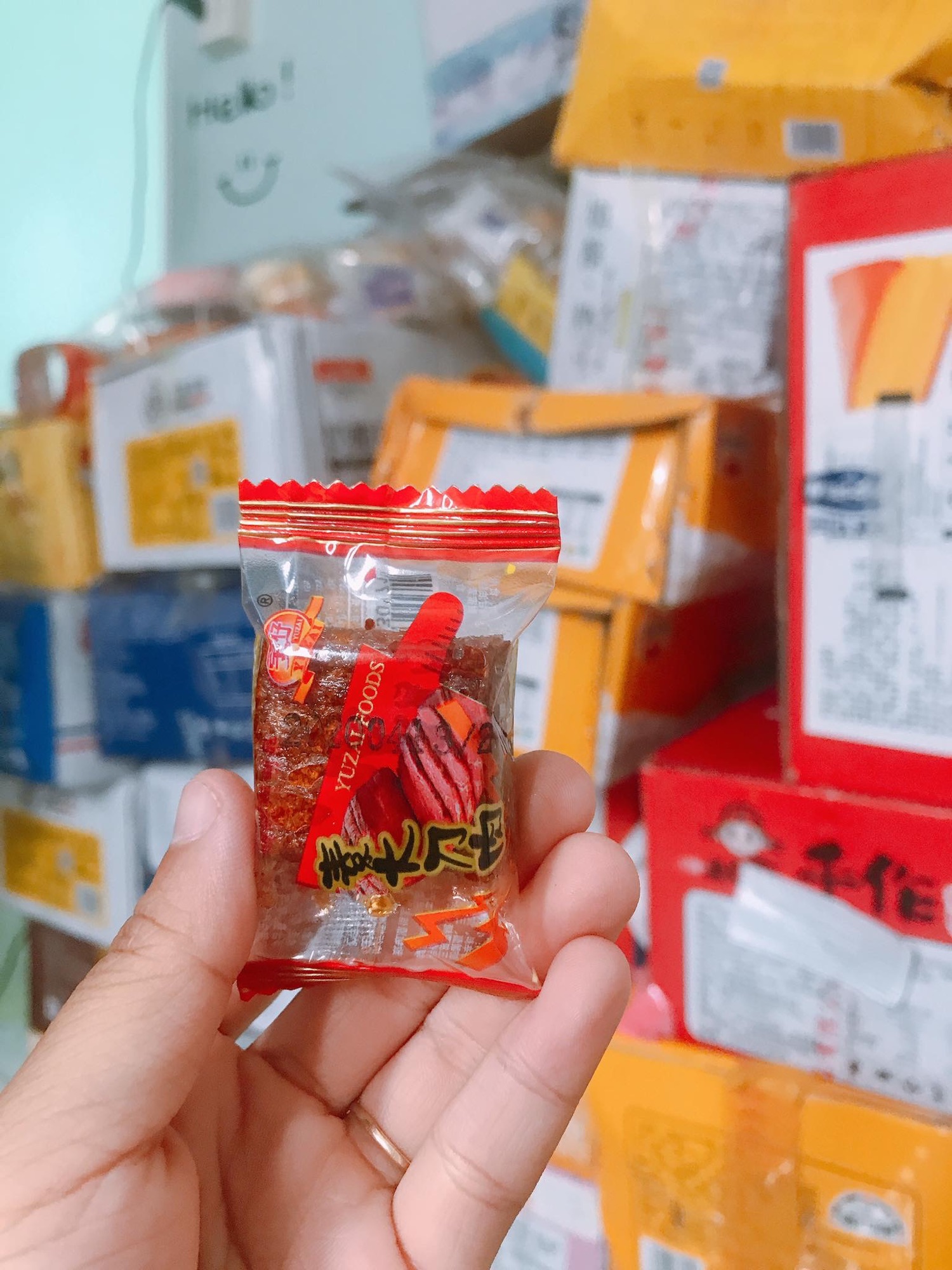 (HÀNG SẴN) Thịt hổ cay 1 bịch 258g / 38 gói nhỏ