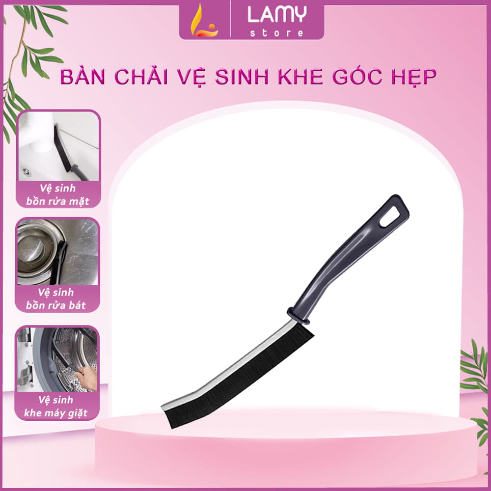 Bàn chải vệ sinh khe hở góc chết đa năng, chổi cọ nhà vệ sinh cán dài chà khe hở sàn nhà tắm chà góc tường chổi siêu cứng cọ được mọi loại bẩn