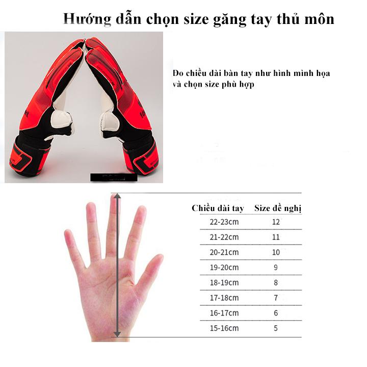 Găng tay thủ môn có xương S1006
