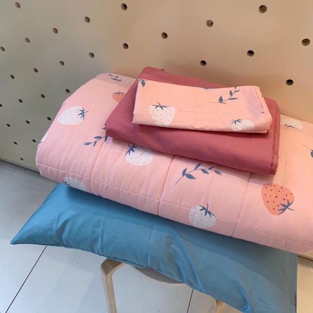 Vải thô mặt lụa 100% cotton mềm mát màu bé gái