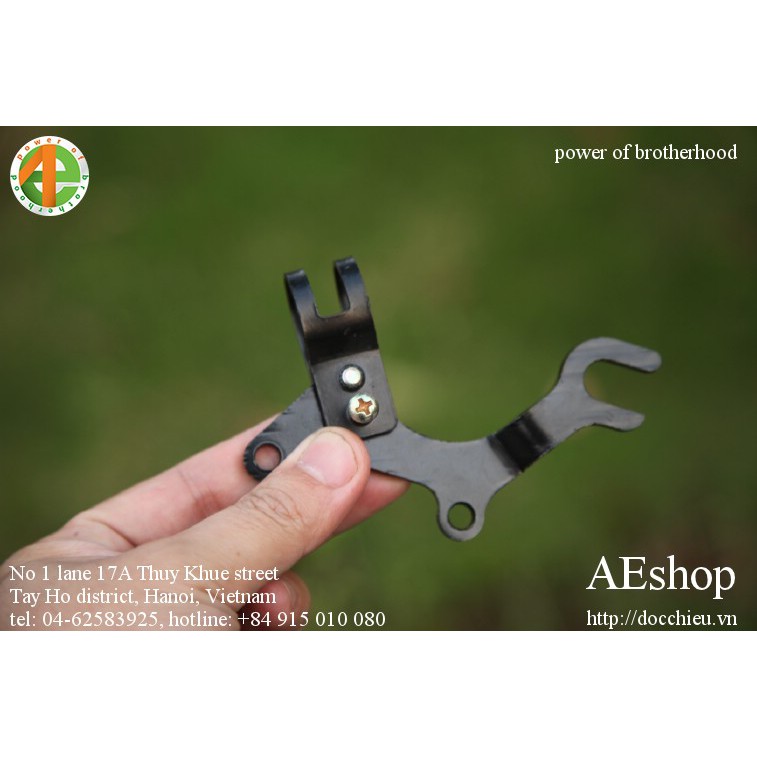 tay chế lắp phanh đĩa cho xe đạp phanh cơ trước, sau