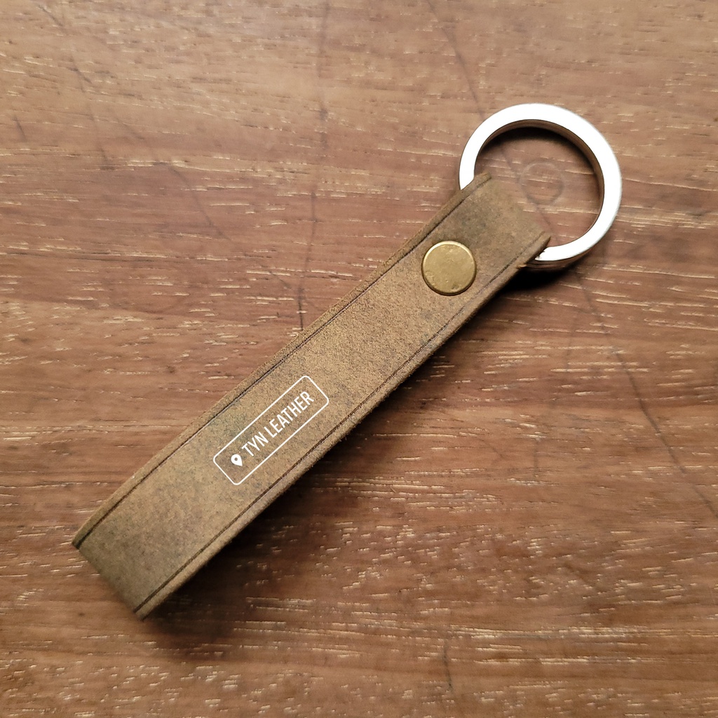 [100% Genuine Cow Leather] Genuine Leather Keychains, Handmade Leather Keychains