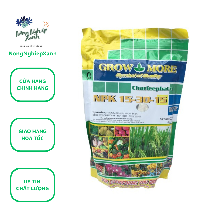 Growing more NPK 15-30-15 leaf fertilizer healthy plant seed fertilizer used for all stage 1kg leaf fertilizer my tot effect