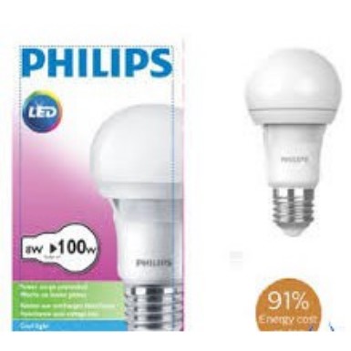 Bóng led buld ecobright 8w philips