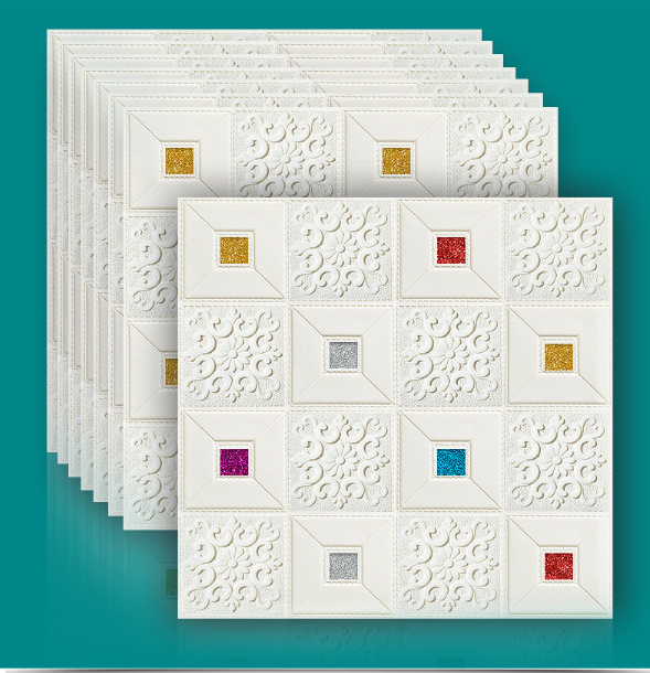 [HCM]COMBO 20 Xốp dán tường giả da cách âm-cách nhiệt MARKET VIETNAM sang trọng 70x 70 cm dày 6mm (loại 1) nhiều màu lựa chọn