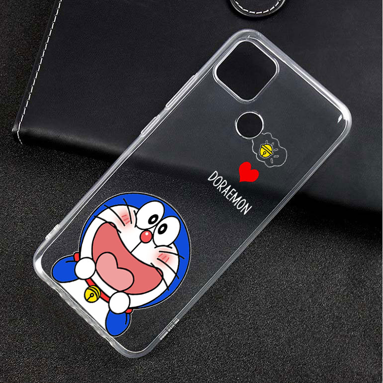 Ốp lưng dẻo trong in hình doremon cho OPPO A15
