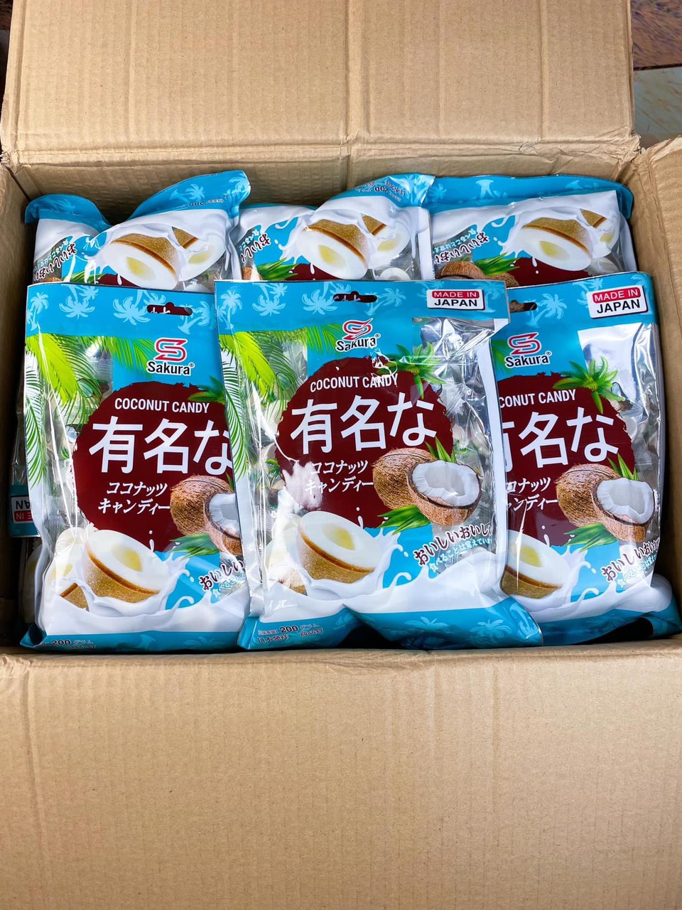 | Hàng chuẩn | Kẹo dừa sakura loại chuẩn giòn tan 200g