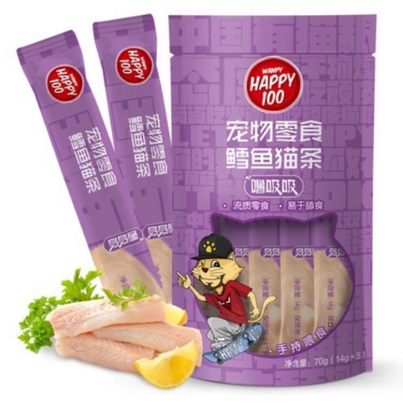 Súp thưởng cho mèo Happy 100 gói 5 thanh