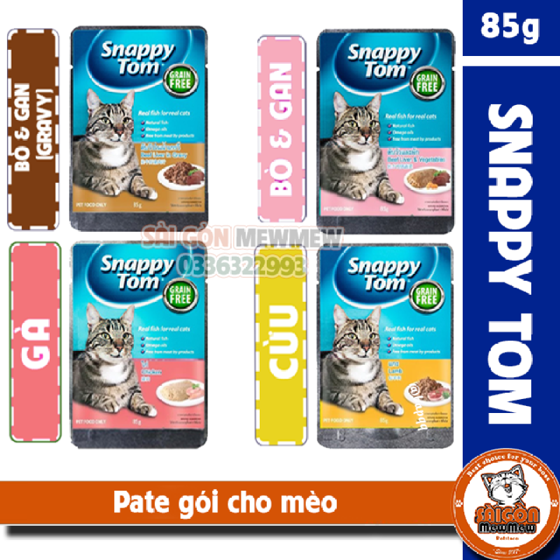 SNAPPY TOM PATE gói cho mèo 85gr