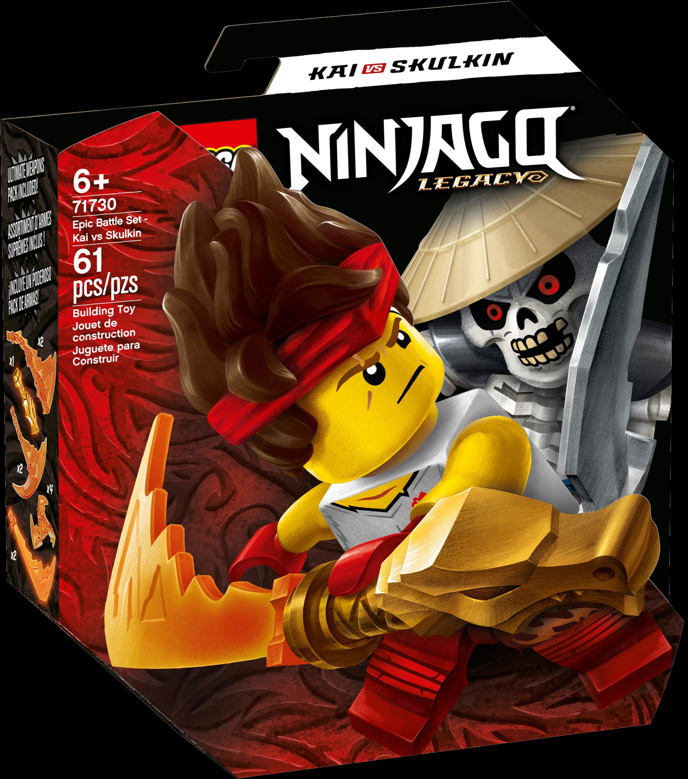 71730 LEGO Ninjago Epic Battle Set - Kai vs. Skulkin - Sự đối đầu giữa Kai và Skulkin