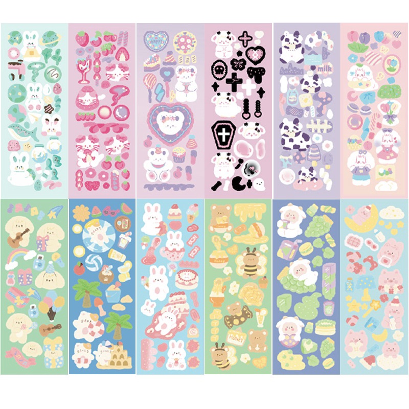 Zanmo nhãn dán sticker dễ thương trang trí (Inbox chọn mẫu)