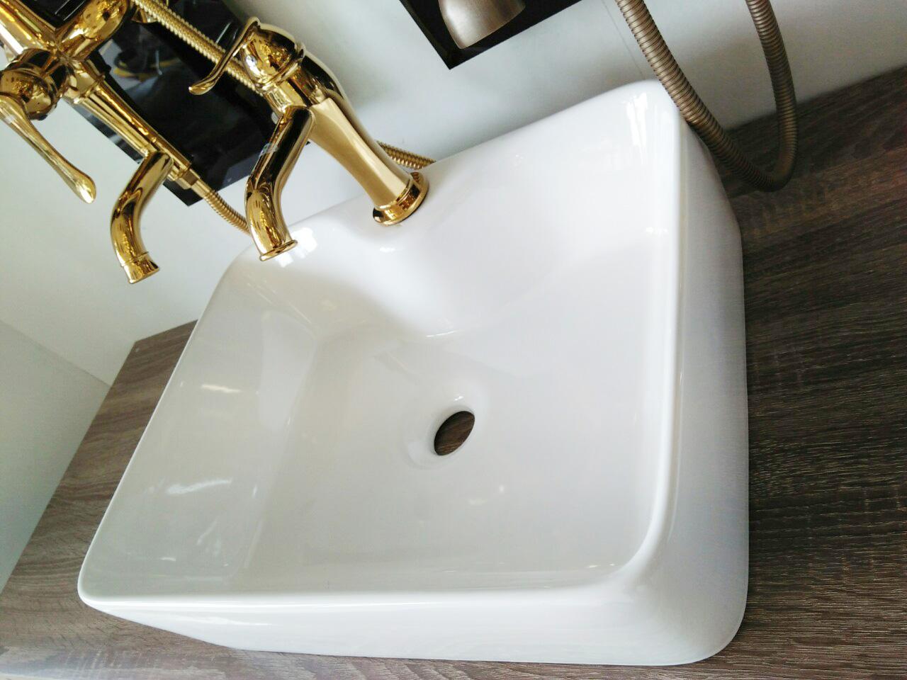 [HCM]Chậu Lavabo rửa mặt để bàn vuông