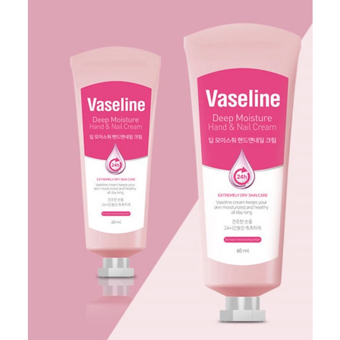 Kem dưỡng tay và Móng Vaseline Deep Moisture Hand & Nail Cream 60ml