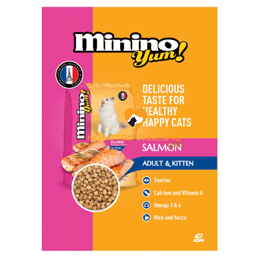Hạt Minino Yum Cho Mèo Mọi Lứa Tuổi 1.5kg - [Nông Trại Thú Cưng]