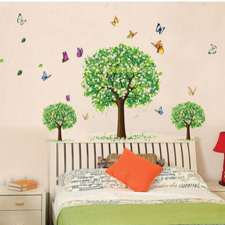 Decal Dán Tường Trang Trí Hình Cây Xanh