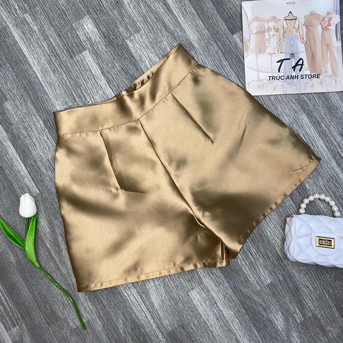QUẦN SHORT LƯNG CAO TRƠN