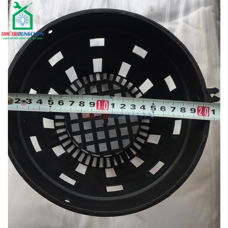 Bộ 30 chậu phi 21 nhựa đen trồng lan