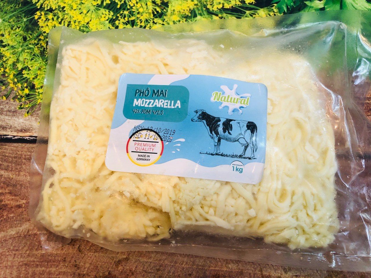 500g phô mai Mozzarella bào sợi
