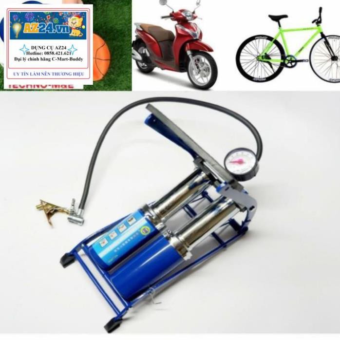 Bơm đạp 2 ống C-MART L0002
