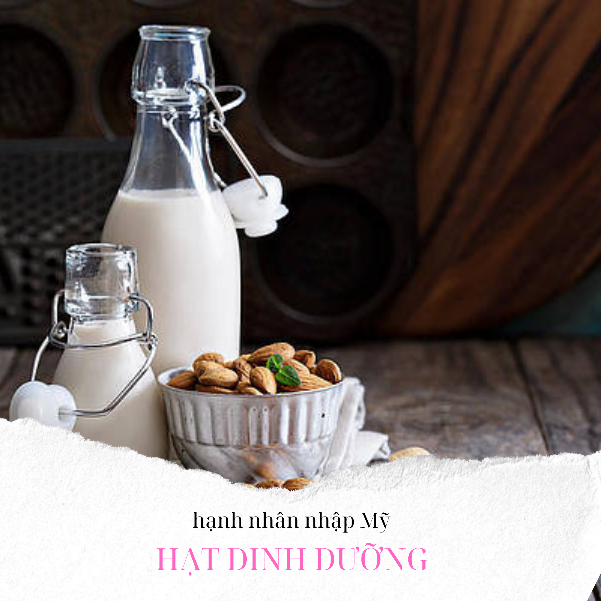 Hạt Hạnh Nhân tươi Mỹ 500gr