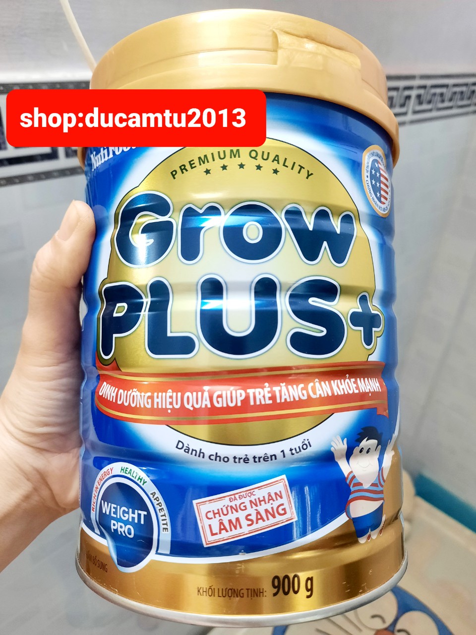 Sữa Nutifood Grow Plus xanh - 900g