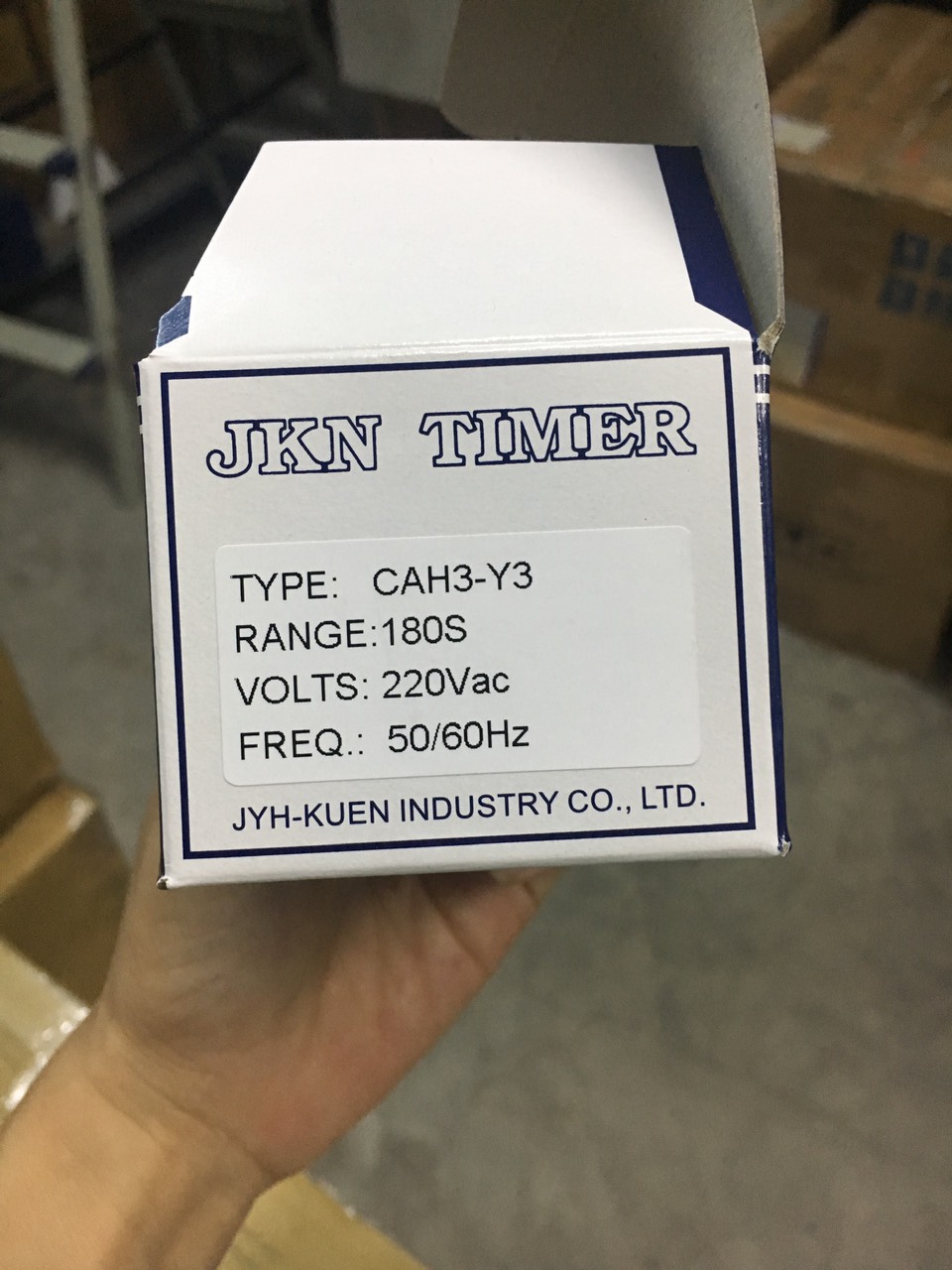 [sale] Đồng hồ hẹn giờ Timer JKN CAH3-Y3 220VAC (3S đến 12H ) kèm Để