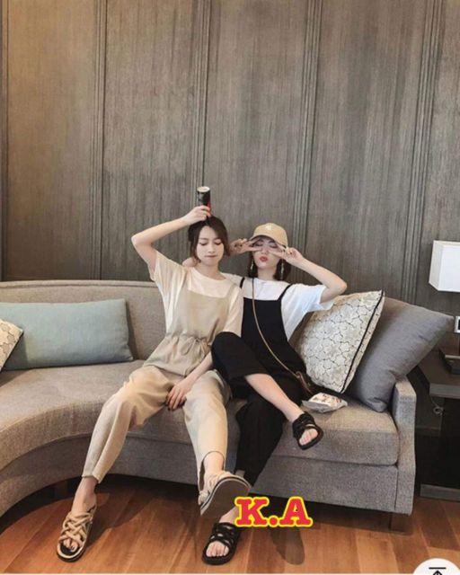 Yếm kaki rút eo_KA5804