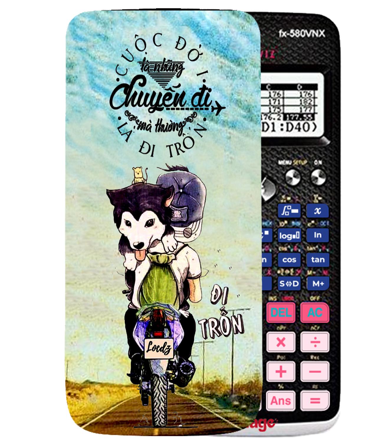 Ốp máy tính Casio FX 580 VNX Cute slogan 045