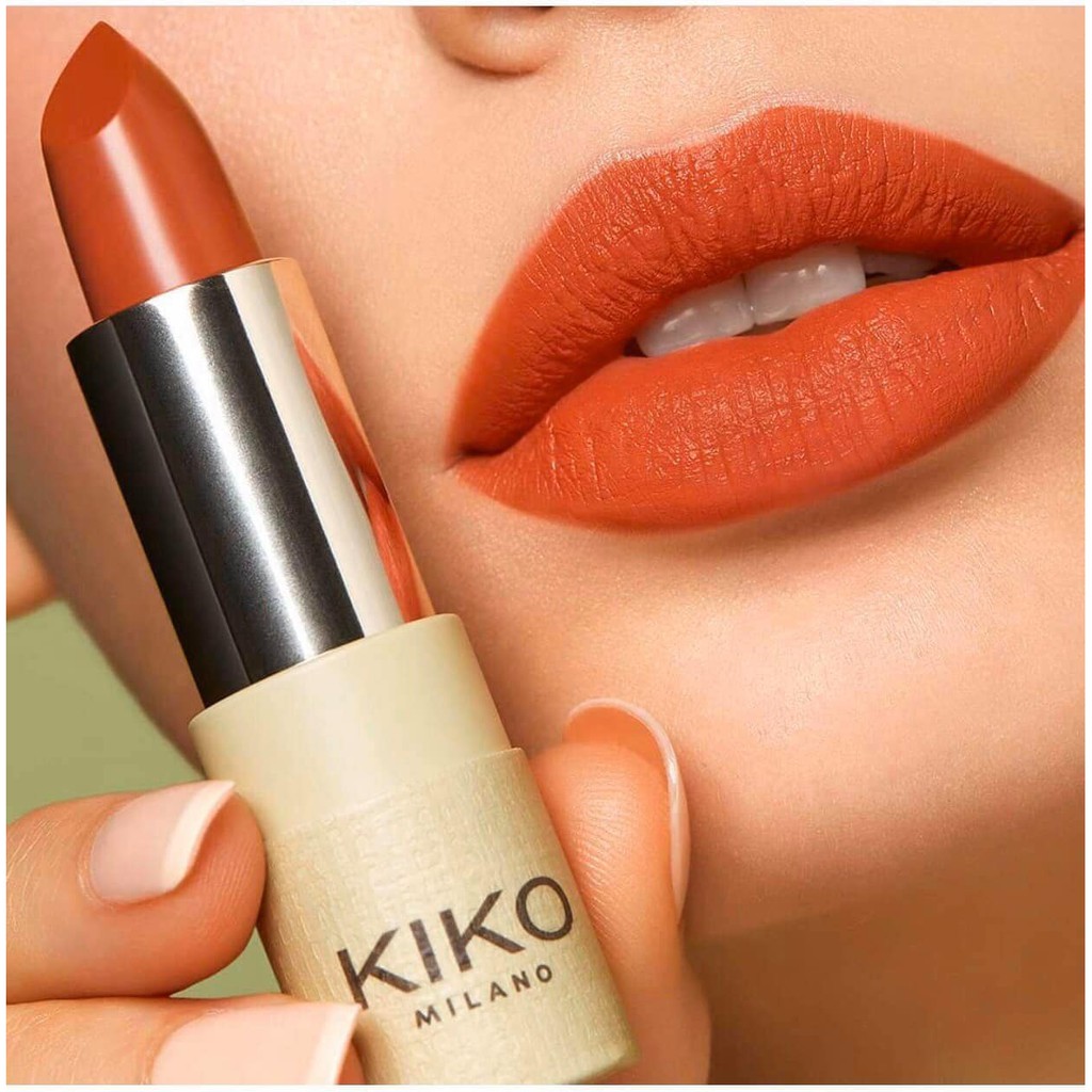 [Có sẵn] Son kiko green me - màu cam cháy