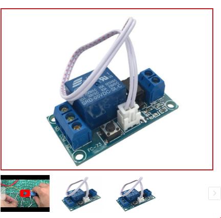 [HCM]Module Bật Tắt Relay Bằng Nút Nhấn 12V
