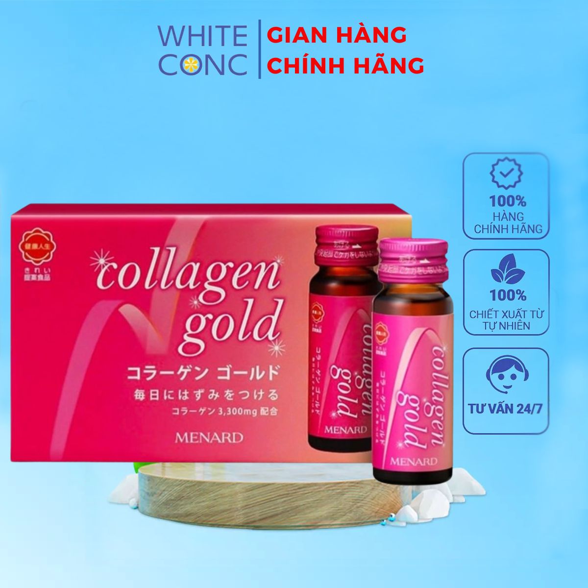 Collagen Gold Menard nội sinh Nhật Bản tăng đề kháng, trẻ hóa da - hộp ...