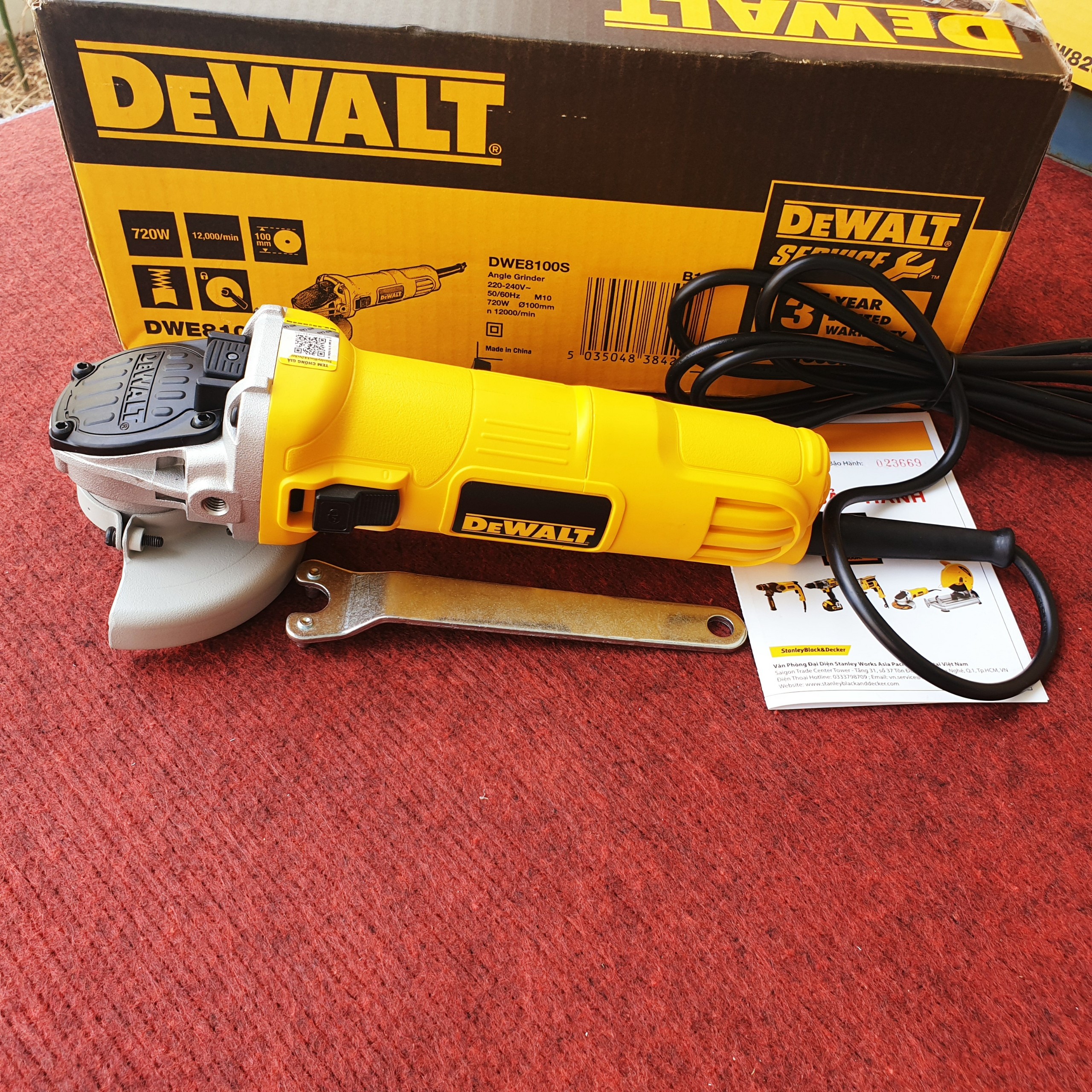 [HCM]Máy mài góc Dewalt DWE8100S công tắc trượt