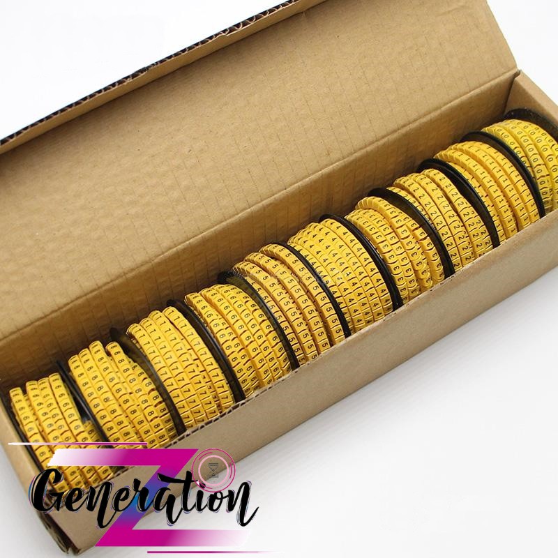Vòng đánh số dây mạng - bộ vòng cao su số đánh dấu dây mạng